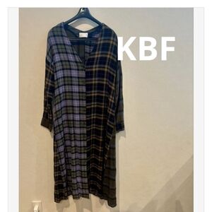 KBF Plaid Long Sleeve Dress